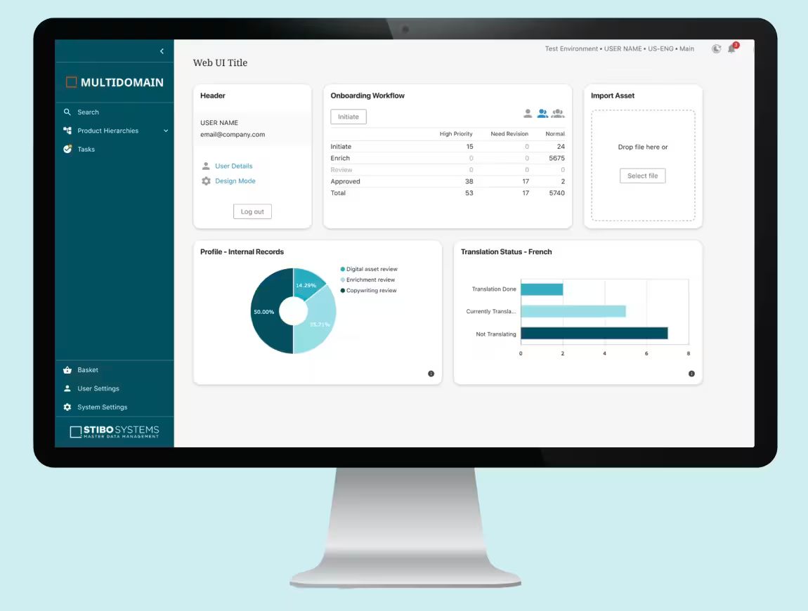 Automation of data processing in STEP by Stibo